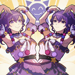 This is a pixiv picture whose title is 難攻不落の絶望キラキラスパイ・まふゆ！！.