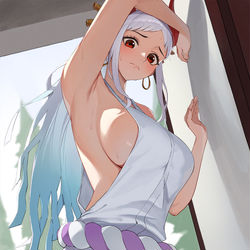 This is a pixiv picture whose title is Yamato.
