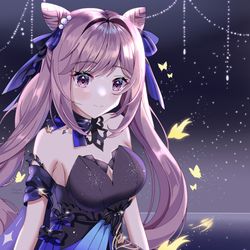 This is a pixiv picture whose title is Keqing - Opulent Splendor 💫.