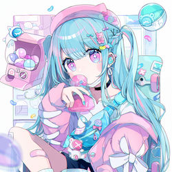 This is a pixiv picture whose title is 〈告知〉atmos×絵師100人展.