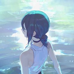 This is a pixiv picture whose title is 74日目,レゼ.