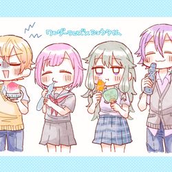 This is a pixiv picture whose title is 夏×ワンダショ.