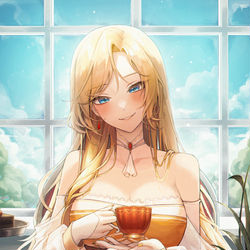 This is a pixiv picture whose title is [仕事絵] 판타지 세상에서 작가로 살아가는 법.