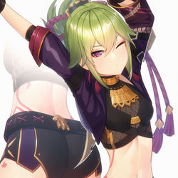 This is a pixiv picture whose title is Kuki Shinobu.