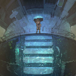 This is a pixiv picture whose title is 「川じゃん」.