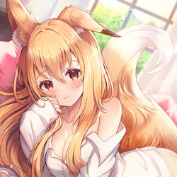 This is a pixiv picture whose title is おはようきつね🦊.