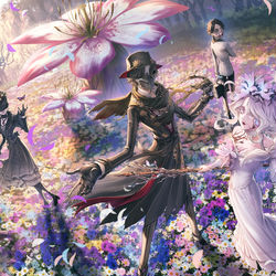 This is a pixiv picture whose title is IdentityV 第五人格　4周年記念イラスト.