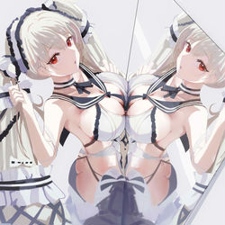 This is a pixiv picture whose title is 梳妆的大小姐.