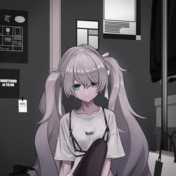 This is a pixiv picture whose title is ニーゴミク.