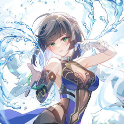 This is a pixiv picture whose title is 缠绕，然后飞踢！！.