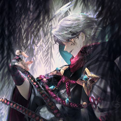 This is a pixiv picture whose title is 和装若モリ.