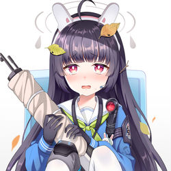 This is a pixiv picture whose title is ミユちゃん💙.
