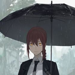 This is a pixiv picture whose title is 75日目,マキマ.
