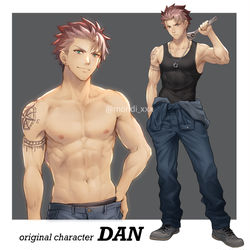 This is a pixiv picture whose title is オリジナルキャラクター１.