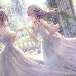 This is a pixiv picture whose title is ジューンブライドごっこ.