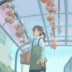 This is a pixiv picture whose title is 吊るす.