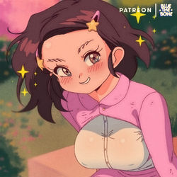 This is a pixiv picture whose title is [RETRO] Bluesona Date in a Park.