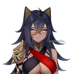 This is a pixiv picture whose title is Dehya.