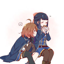 This is a pixiv picture whose title is 川村楪様と月岡椛様らくがき22.