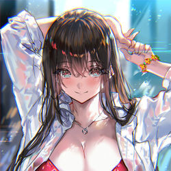 This is a pixiv picture whose title is 夏い暑だ.