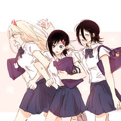 This is a pixiv picture whose title is チェンソついろぐ2.