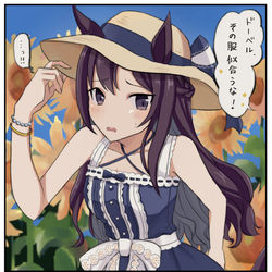 This is a pixiv picture whose title is メジロドーベルとの親密度：???.