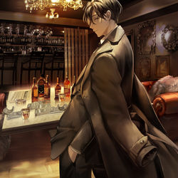 This is a pixiv picture whose title is マフィア.