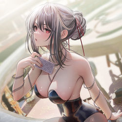 This is a pixiv picture whose title is えちえちあちあちバニーちゃん.