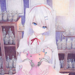 This is a pixiv picture whose title is 私を離さないでね.