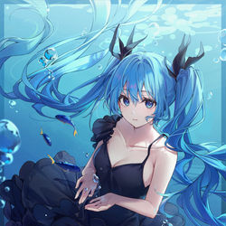 This is a pixiv picture whose title is 深海少女.