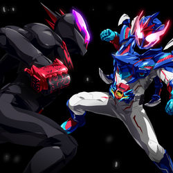 This is a pixiv picture whose title is 紅きベイルとデストリーム.