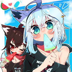 This is a pixiv picture whose title is 夏こーん.