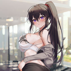 This is a pixiv picture whose title is 🐺.