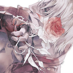 This is a pixiv picture whose title is blow over.