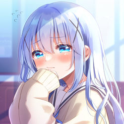This is a pixiv picture whose title is チノちゃんをガン見し続けてみた.