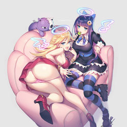 This is a pixiv picture whose title is Panty&Stocking.