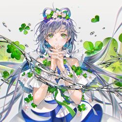 This is a pixiv picture whose title is 🍀.