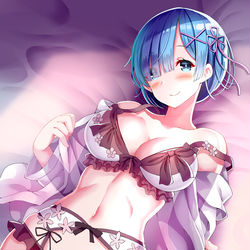 This is a pixiv picture whose title is 据え膳レムりん.