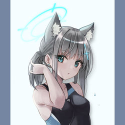 This is a pixiv picture whose title is 水着シロコ.