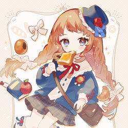 This is a pixiv picture whose title is 昔ながらのパン屋さんも流行りのパン屋さんもどっちも大好きな女の子.