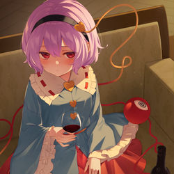 This is a pixiv picture whose title is ほろ酔いさとり.