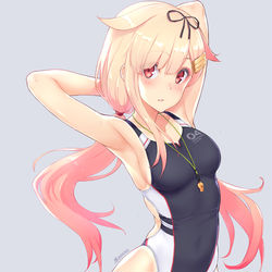 This is a pixiv picture whose title is 競泳Poi~2 (差分).