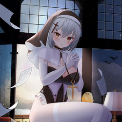 This is a pixiv picture whose title is シスター.