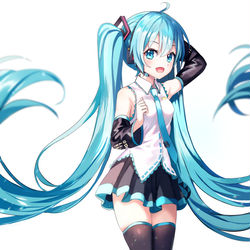 This is a pixiv picture whose title is miku.