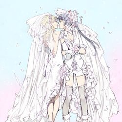 This is a pixiv picture whose title is LOVE×LOVE.