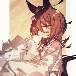 This is a pixiv picture whose title is タキオン.
