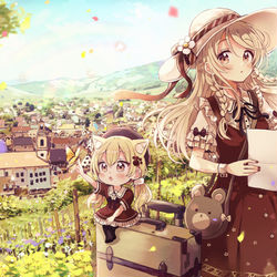 This is a pixiv picture whose title is お嬢様と新しい街.