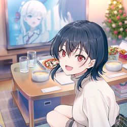 This is a pixiv picture whose title is クラスで２番目に可愛い女の子と友だちになった.
