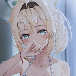 This is a pixiv picture whose title is 「見すぎでござる。。」.
