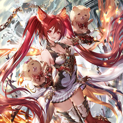 This is a pixiv picture whose title is ケルベロス.